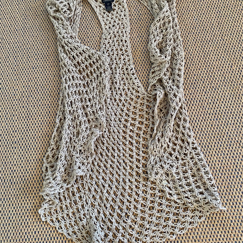 Crocheted Bohemian Sweater Vest